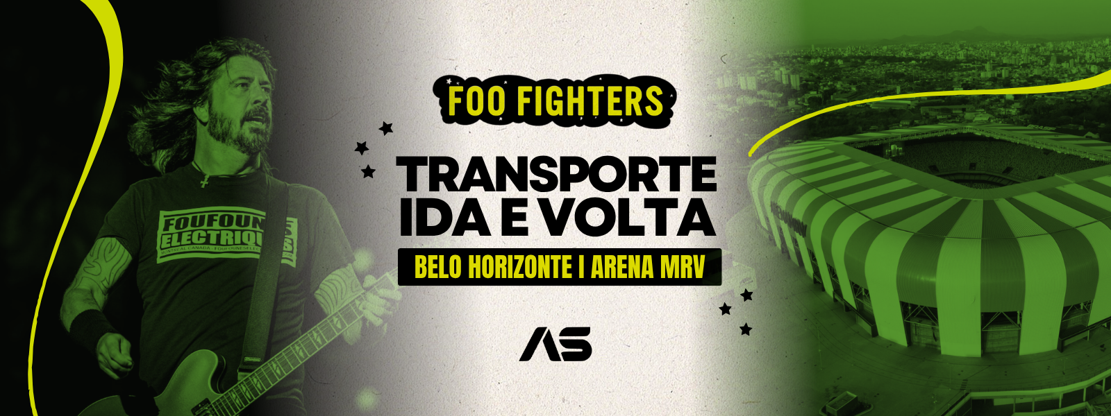 Transporte - Foo Fighters Minas Gerais | AS BRASIL
